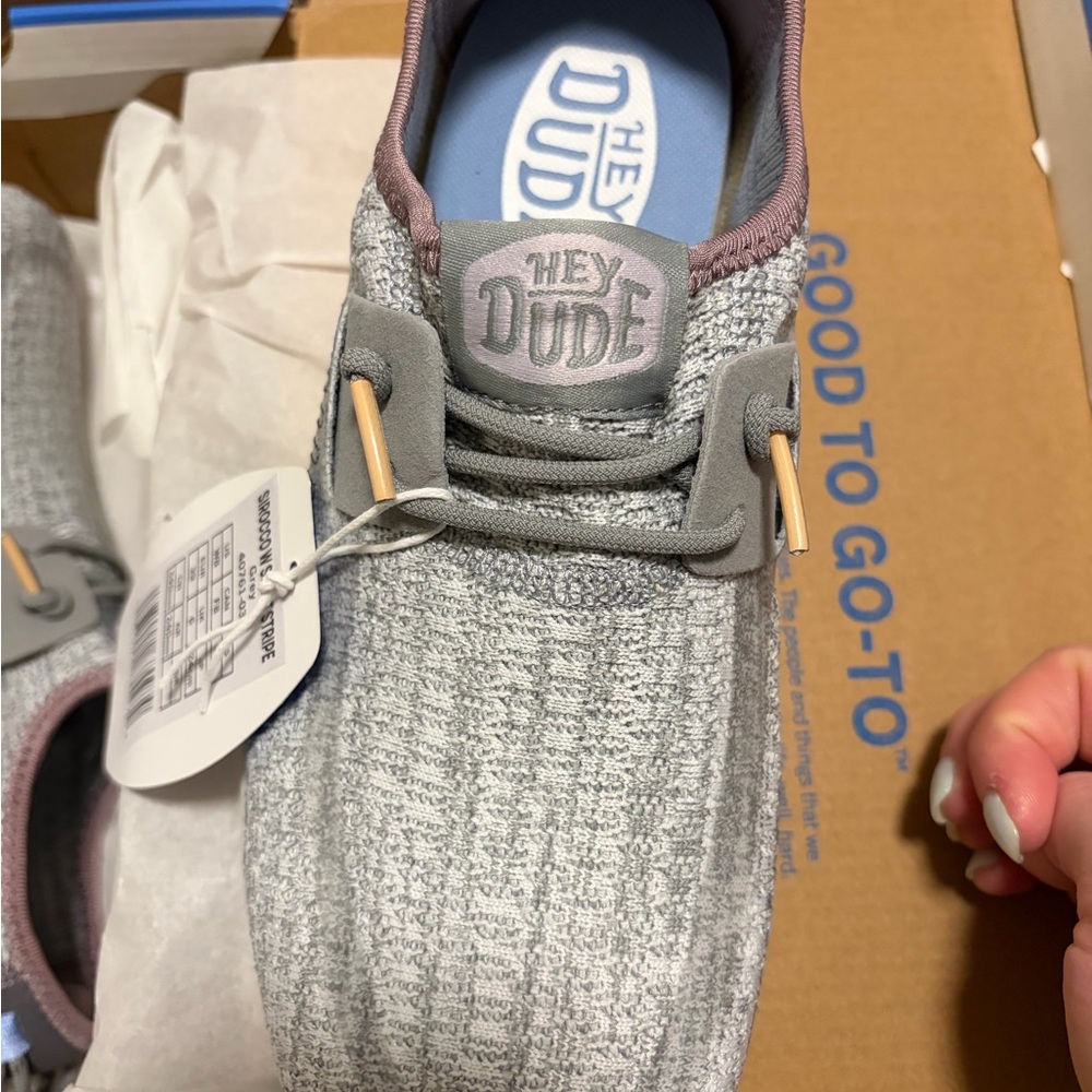 Hey Dude Gray Athletic Shoes